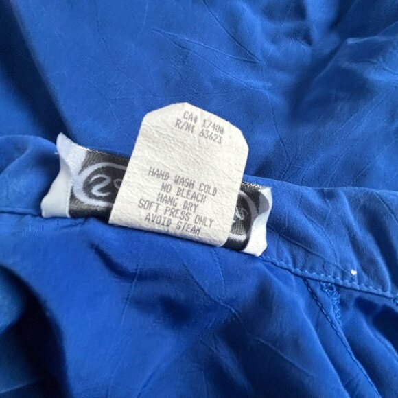 Vintage Saint Germain Paris Women Blue Embroidered Jacket Pants Two-Piece Set XL - Picture 5 of 16